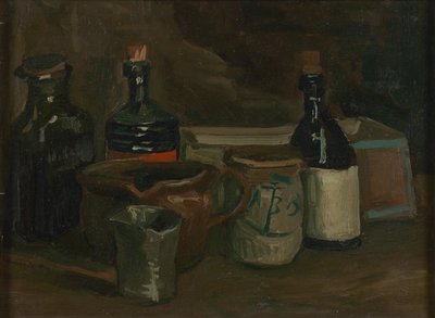 Still Life with Bottles and Earthenware by Vincent van Gogh